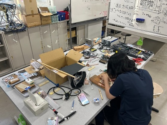 コンデンサバンクのはんだ付け