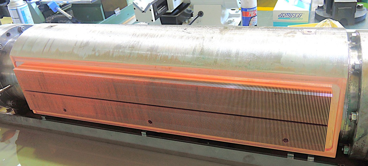 熱交をするフィン部分