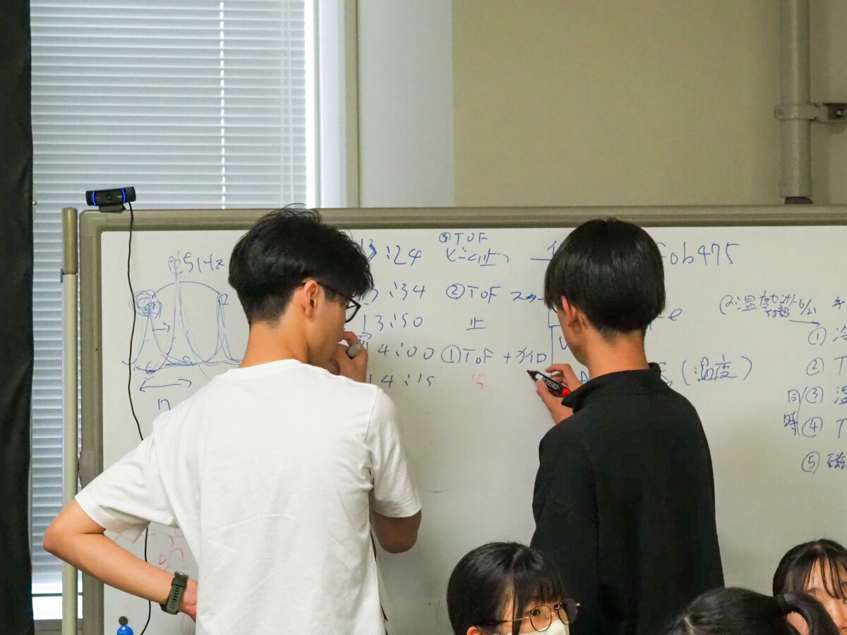 実験中
